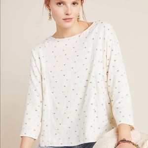 RARE Maeve Dottie Embroidered Blouse